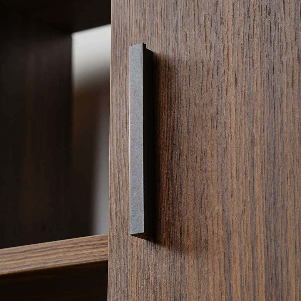 Napa Wood Bookcase Cabinet, Bottom Storage, Adjustable Book Shelves