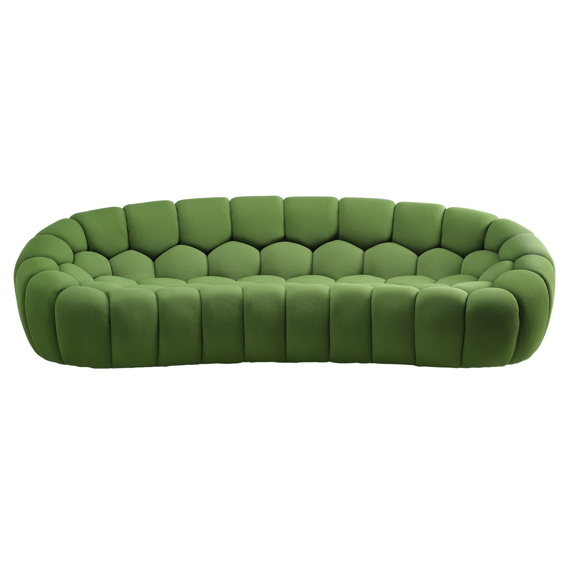 Luca, Modern 3-Seater Sofa, Green