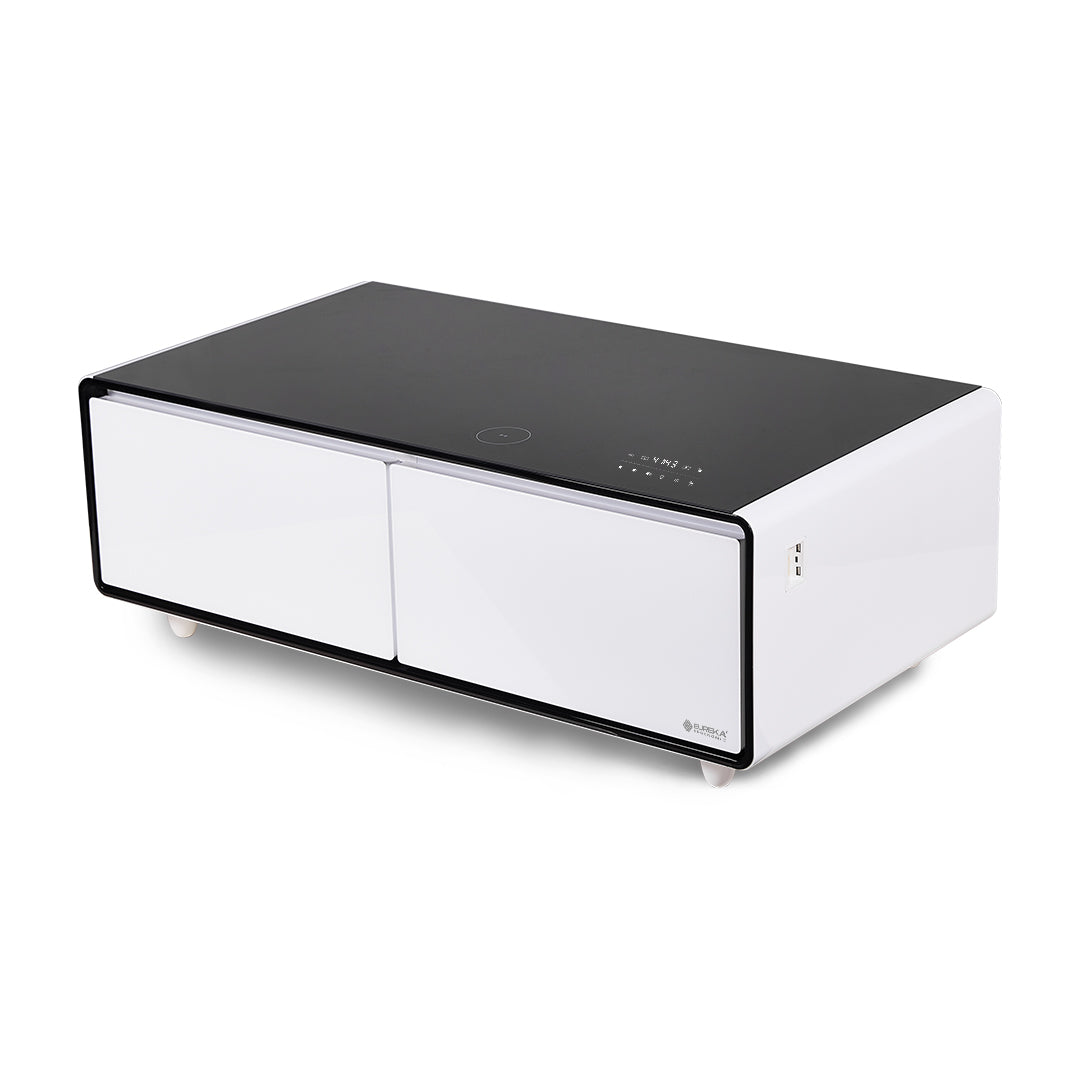 51" Smart Coffee Table with Fridge and Bluetooth Speakers