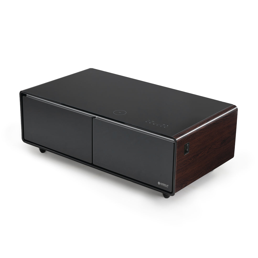 51" Smart Coffee Table with Fridge and Bluetooth Speakers