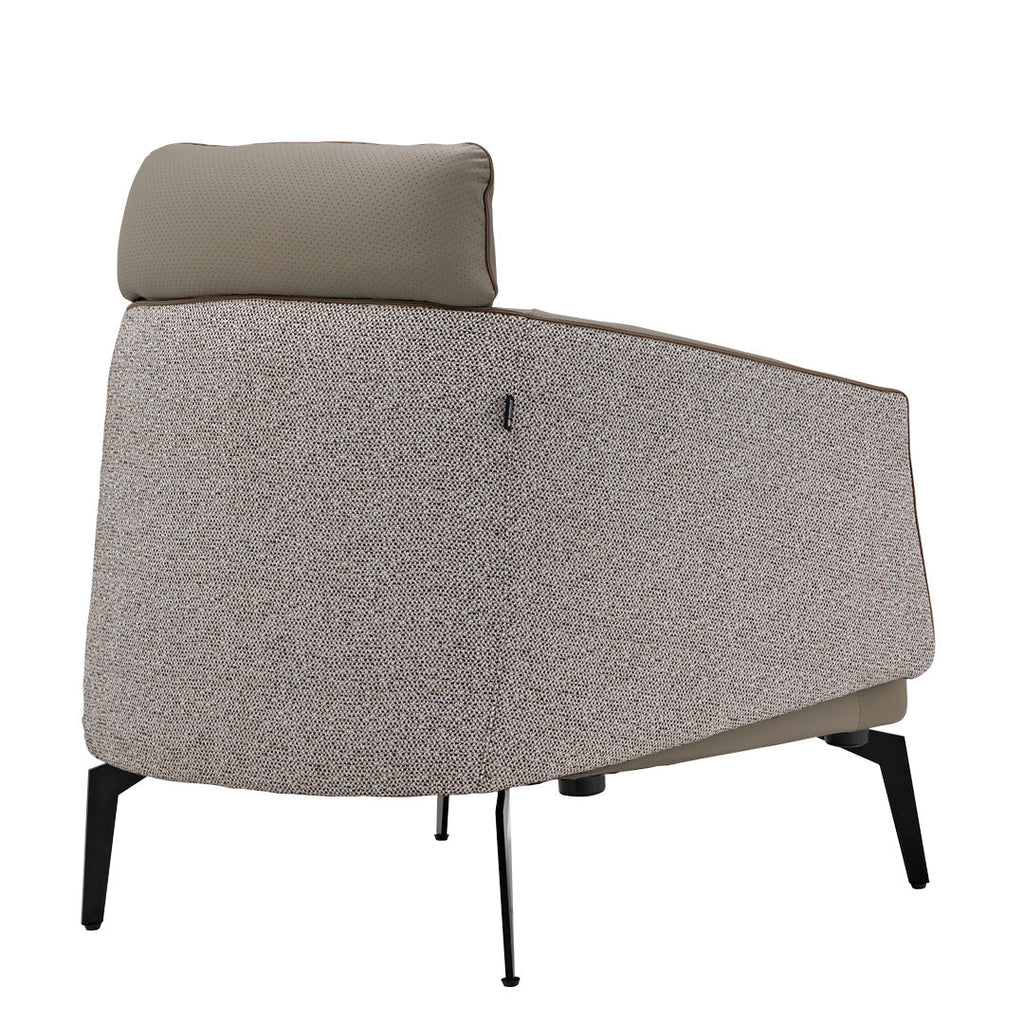 Nappa Leather Comfort Ivory Lounge Chair