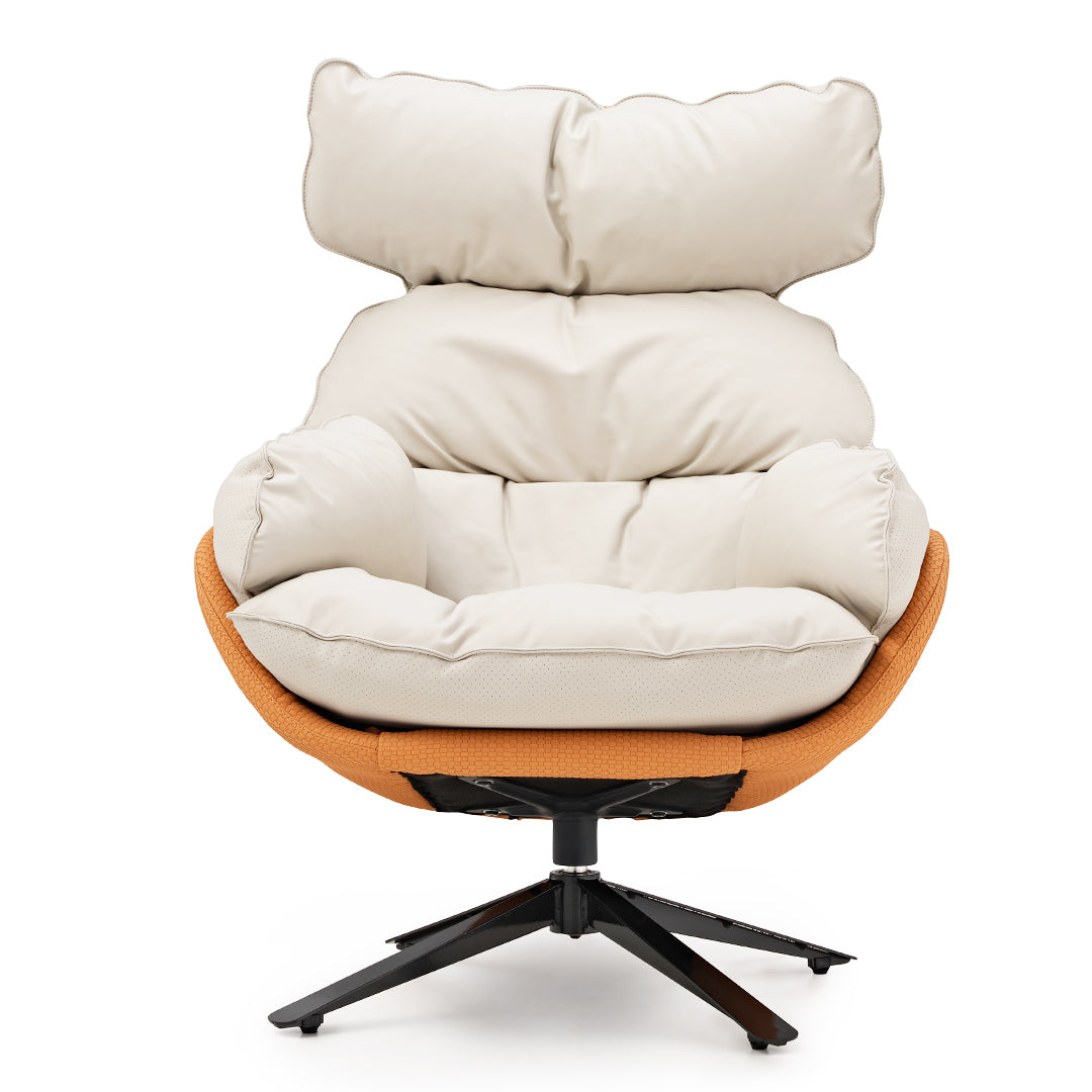 Todd, Swivel Armchair with High Back Lounge Chair