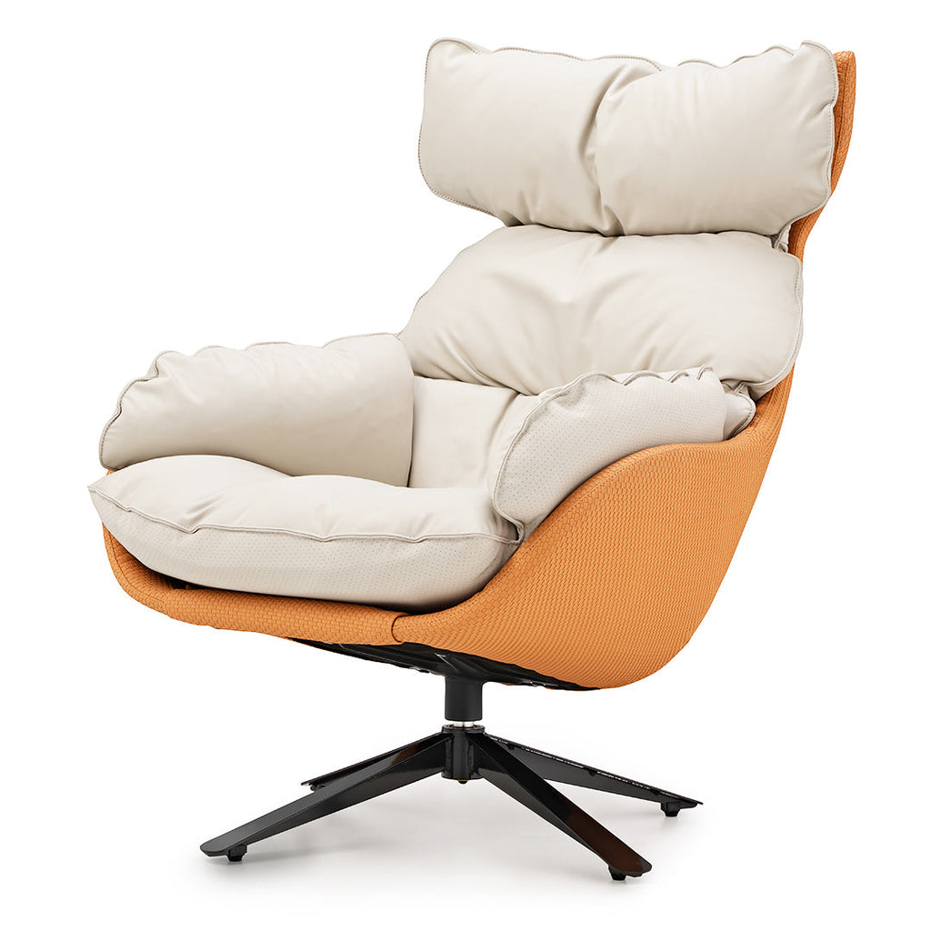 Todd, Swivel Armchair with High Back Lounge Chair